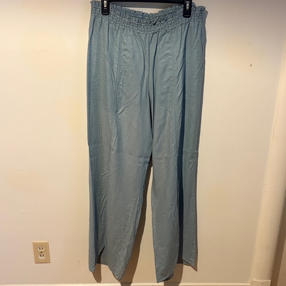 Cato Slate Blue Textured Trousers